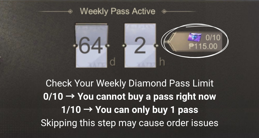 Weekly Diamond Pass Image Desc